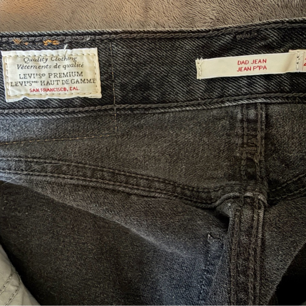 Levi's Women's Gray Dad Jeans - Picture 3 of 4